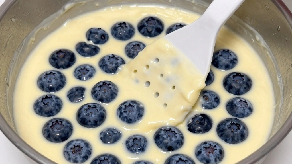 Easy Homemade Blueberry Muffins (One Bowl) - Step 5: Fold in Blueberries 1