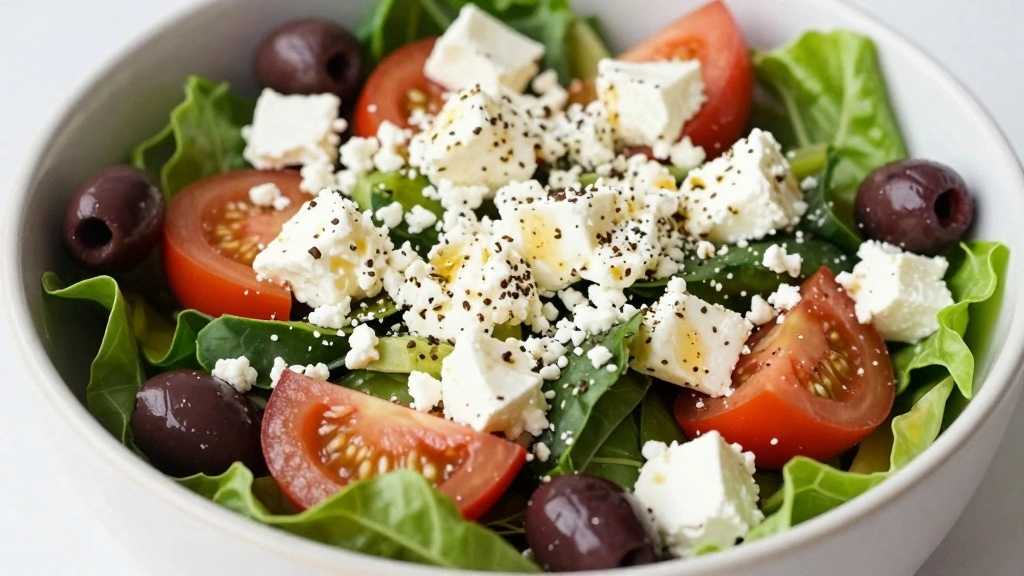 Greek Tomato and Cucumber Salad (Authentic Mediterranean Style) - Step 6: Add Feta and Olives 1