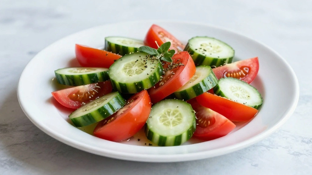 Greek Tomato and Cucumber Salad (Authentic Mediterranean Style) - Step 8: Final Touches 1
