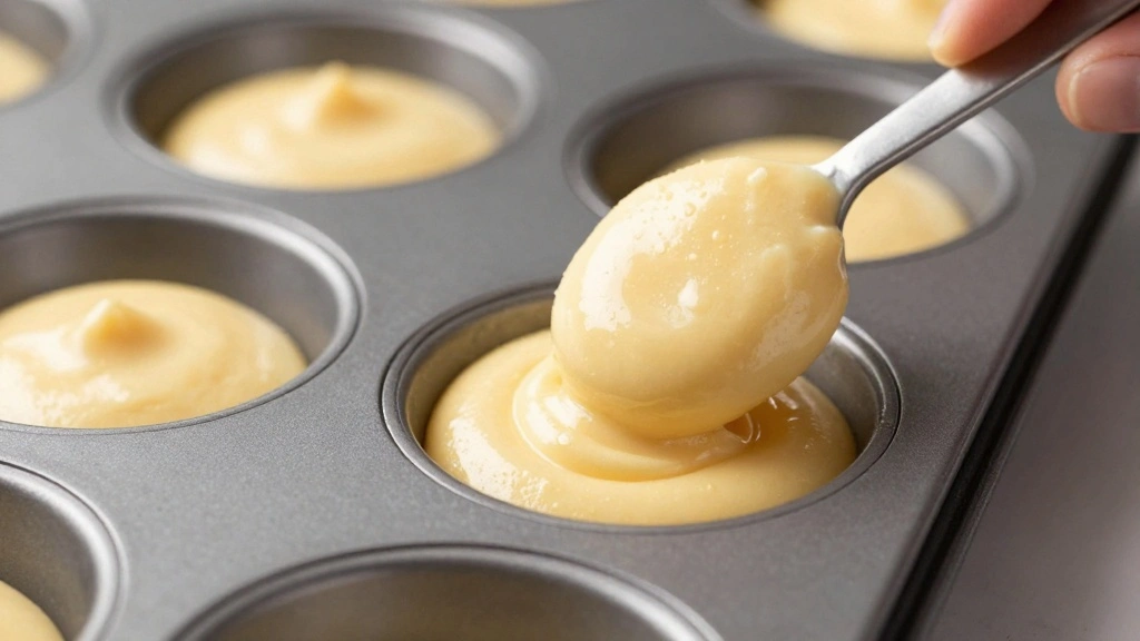 Healthy Apple Muffins (No Refined Sugar) - Step 7: Fill Muffin Tin 1