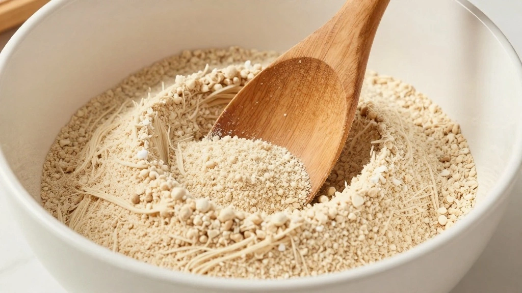 Healthy Blueberry Oatmeal Muffins (No Refined Sugar) - Step 5: Mix Dry Ingredients 1