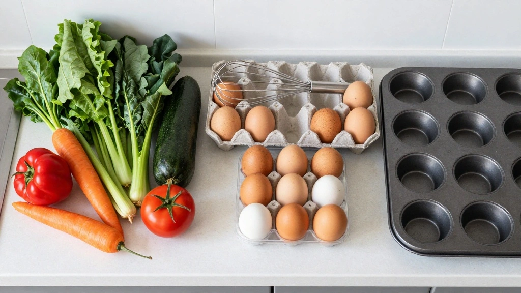 Healthy Breakfast Egg Muffins (Low Carb) - Step 1: Prepare Ingredients 1