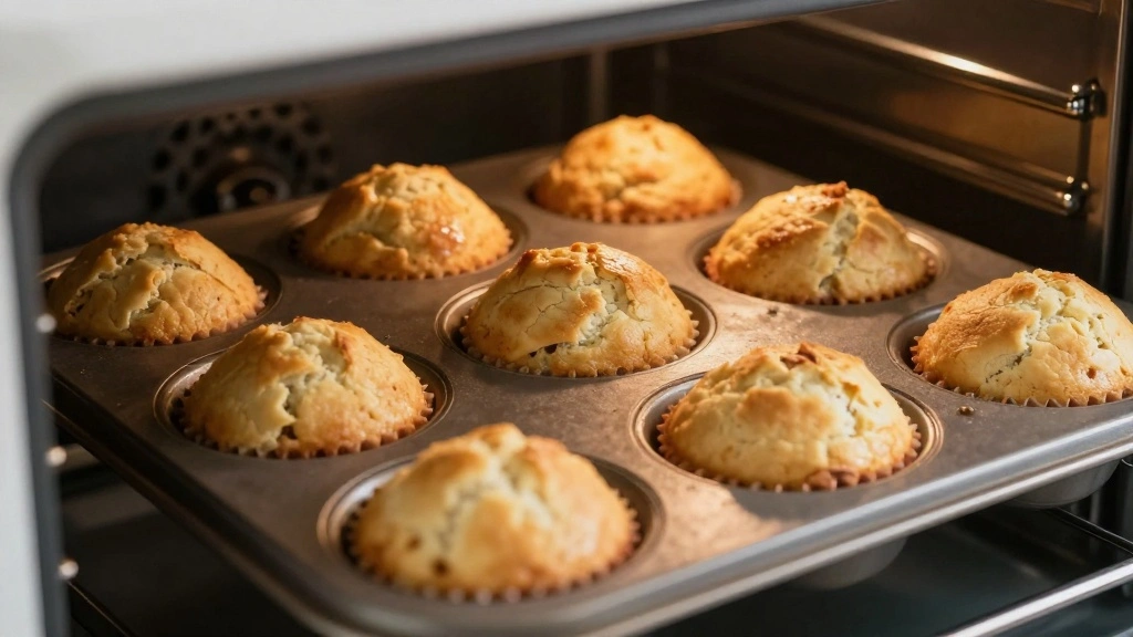 Healthy Chocolate Chip Muffins (Light & Fluffy) - Step 7: Bake the Muffins 1