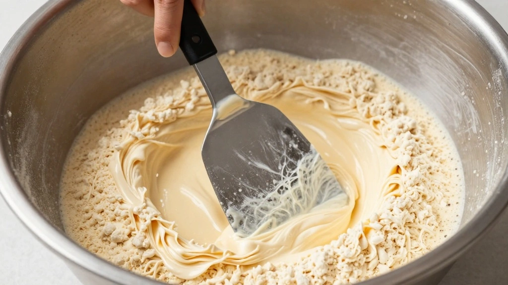 High Protein Blueberry Muffins for a Healthy Breakfast - Step 4: Combine Mixtures 1