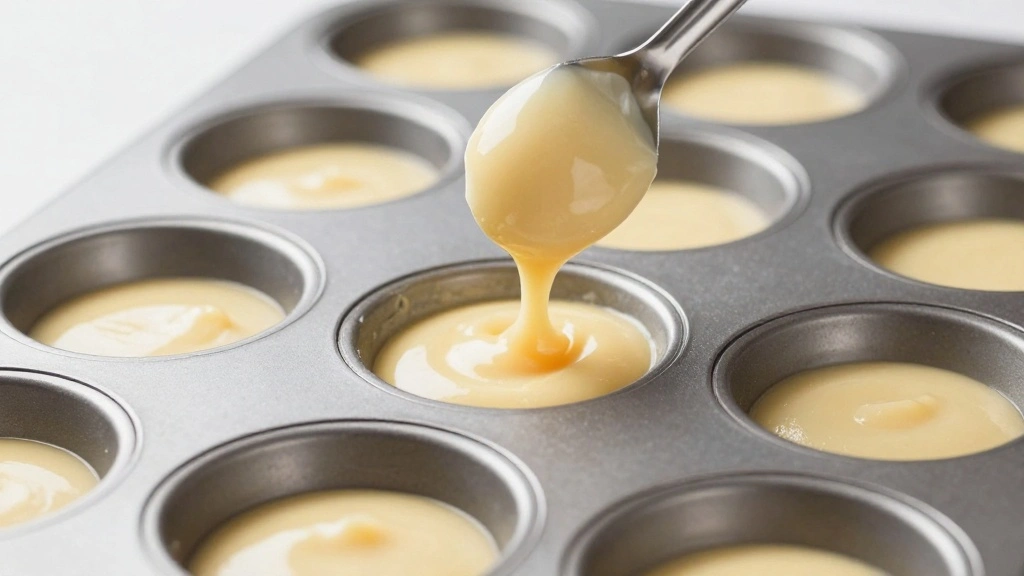 High Protein Blueberry Muffins for a Healthy Breakfast - Step 6: Fill Muffin Tin 1