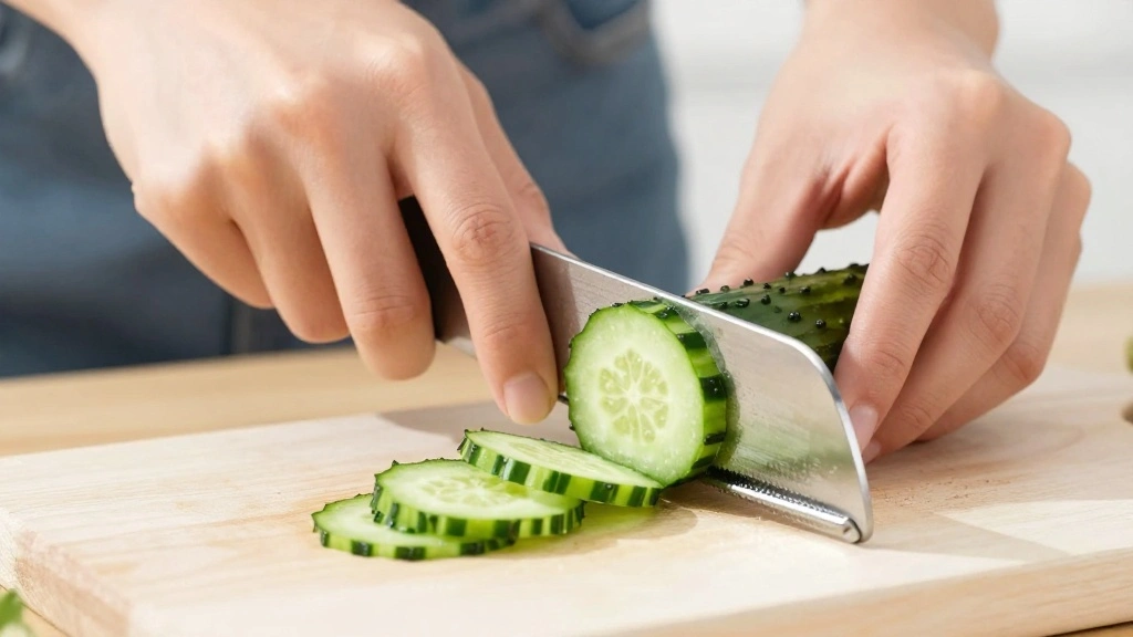 Japanese Cucumber Salad Recipe (Sunomono Style) - Step 1: Prepare Cucumbers 1