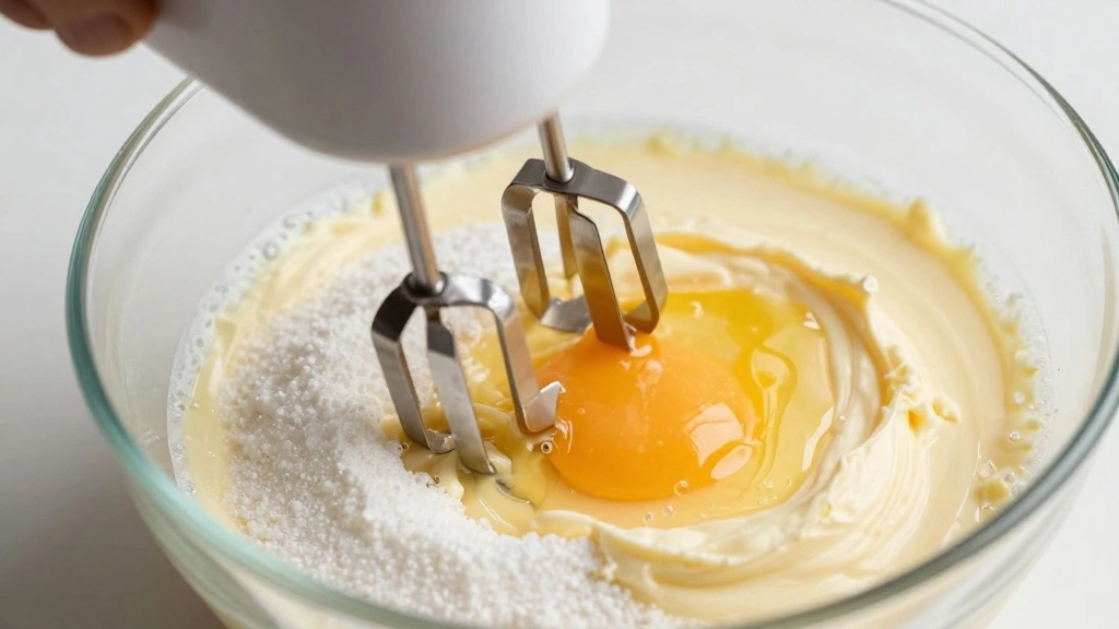 Jordan Marsh Blueberry Muffins (Classic Copycat Recipe) - Step 4: Add Eggs and Vanilla 1