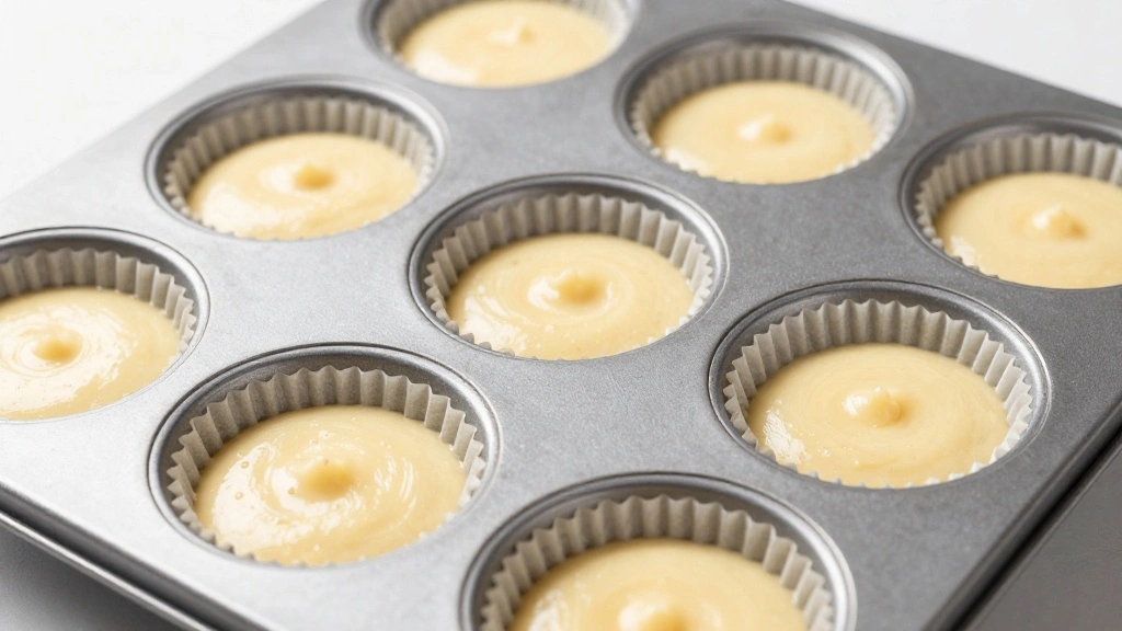 Keto Banana Muffins (Low Carb & Sugar-Free) - Step 5: Fill Muffin Tin 1