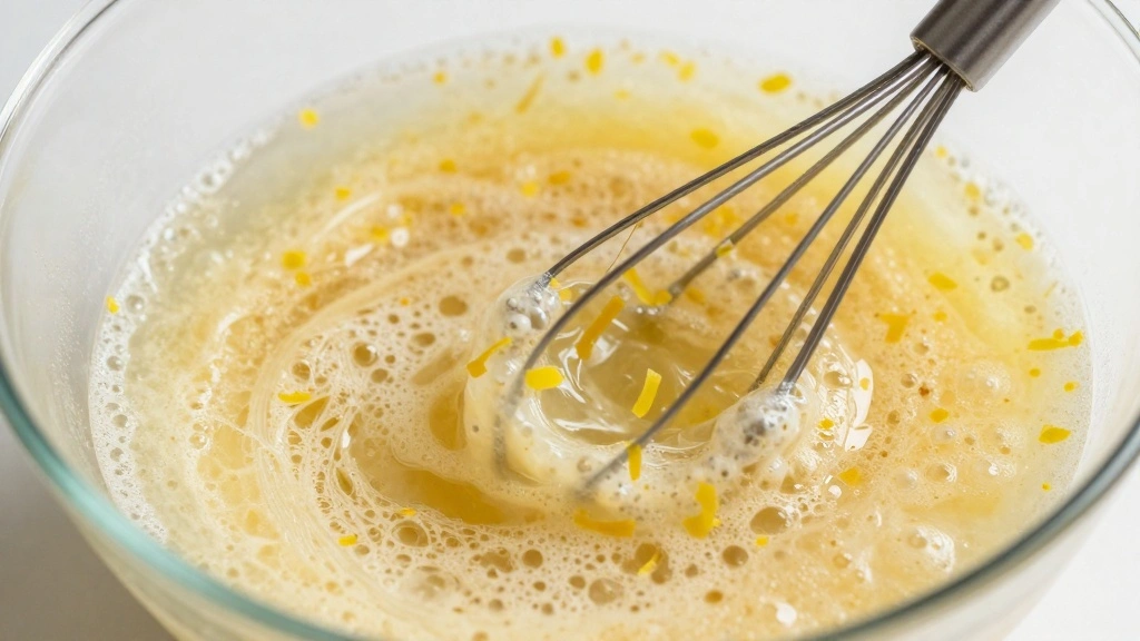 Lemon Blueberry Muffins (Bright & Zesty Flavor) - Step 3: Combine Wet Ingredients 1