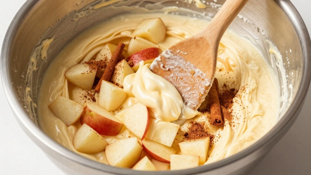 Oatmeal Apple Muffins (Healthy Breakfast) - Step 6: Add Apples and Spices 1