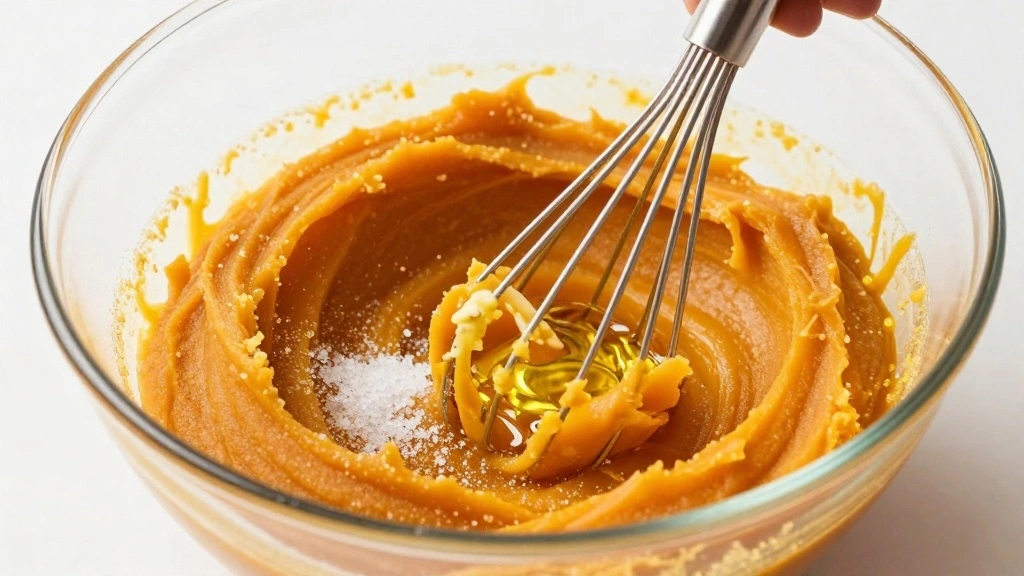 Pumpkin Chocolate Chip Muffins (Bakery-Style) - Step 4: Combine Wet Ingredients 1