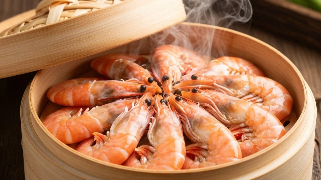 Shrimp and Cucumber Salad Light and Flavorful - Step 4: Steam Shrimp 1