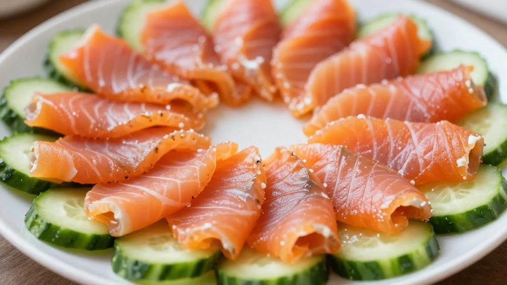 Smoked Salmon Cucumber Salad Elegant and Easy Recipe - Step 5: Add Smoked Salmon 1