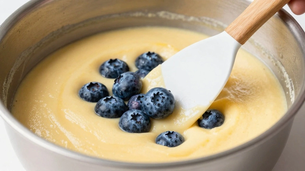 Sour Cream Blueberry Muffins (Extra Moist) - Step 5: Fold in the Blueberries 1