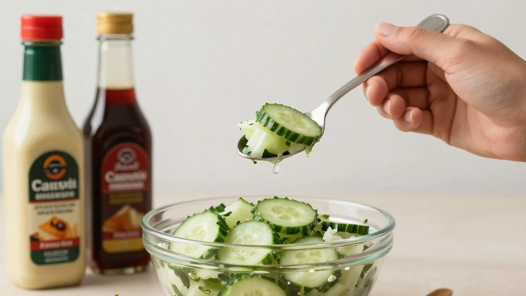 Thai Cucumber Salad Recipe with Sweet and Tangy Dressing - Step 7: Adjust Seasoning 1