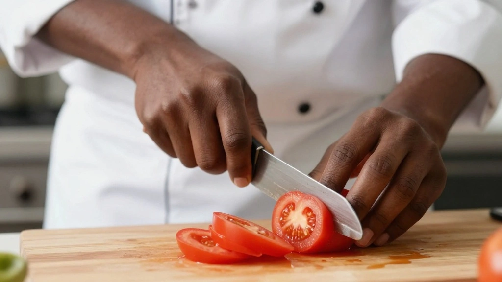 Tomato Cucumber and Onion Salad (Simple & Refreshing Recipe) - Step 2: Dice the Tomatoes 1