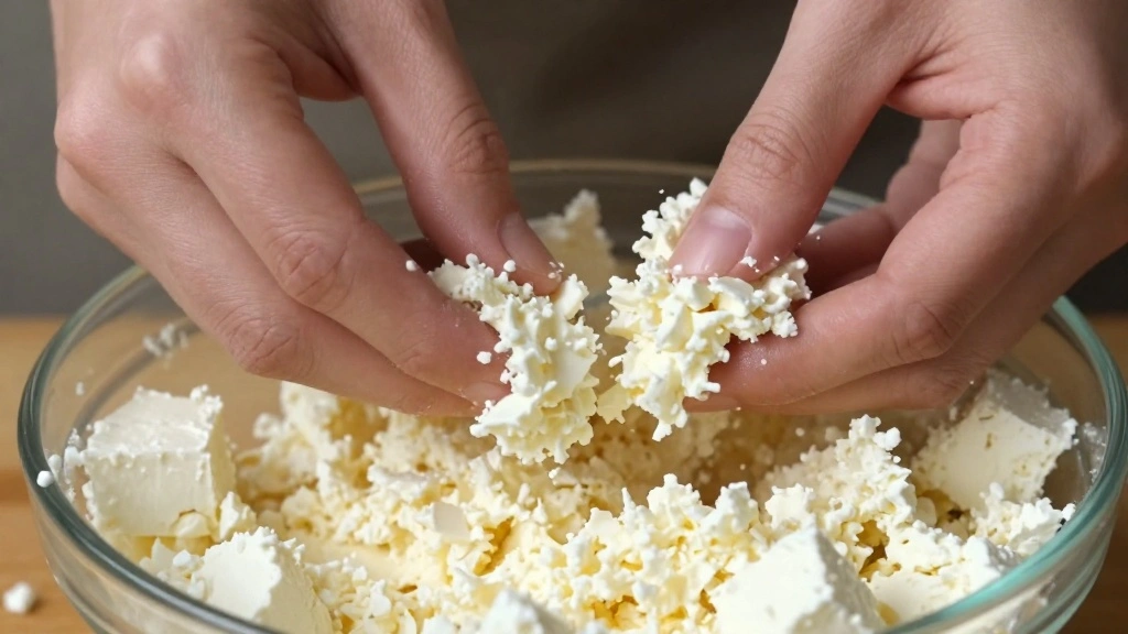 Watermelon Cucumber Feta Salad Sweet, Salty, and Refreshing - Step 4: Crumble the Feta 1