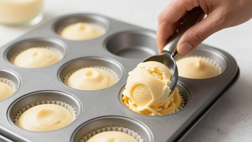 Whole Wheat Blueberry Muffins (Healthy & Fluffy) - Step 7: Fill Muffin Cups 1