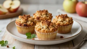 Apple Crumble Muffins with Cinnamon Topping
