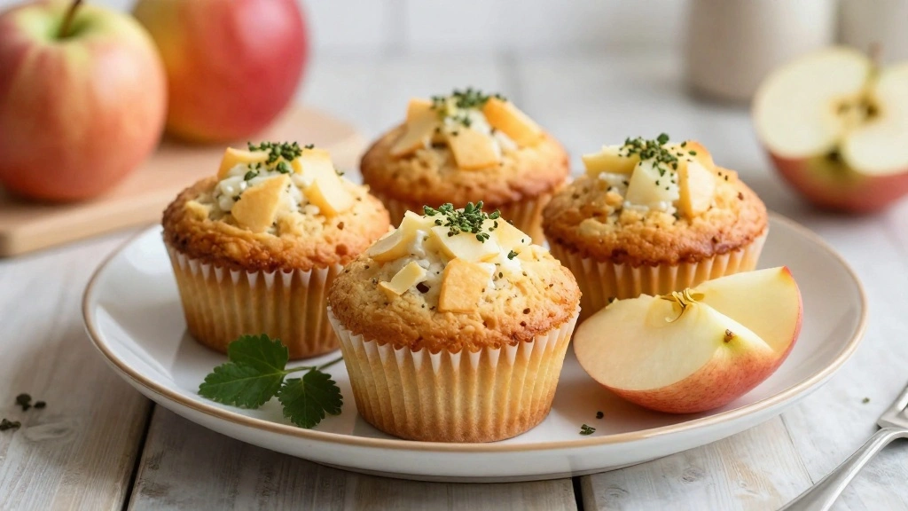 Apple Muffins with Fresh Apples (Soft & Moist)