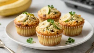 Banana Zucchini Muffins (Healthy & Moist)
