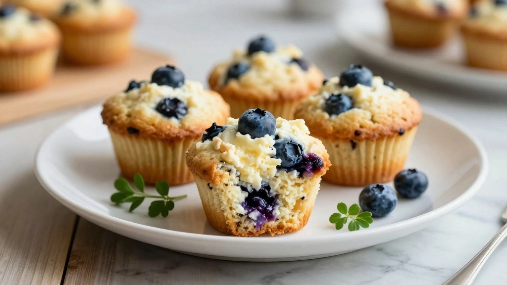 Cottage Cheese Blueberry Muffins (Moist, High Protein & Easy)