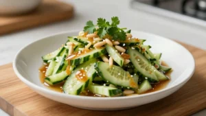 Cucumber Soy Sauce Salad Quick Asian Side Dish