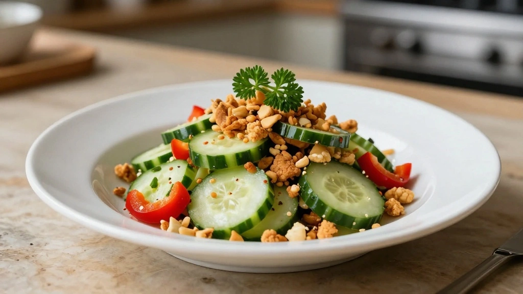 Cucumber and Pepper Salad Crunchy and Refreshing