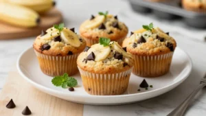 Easy Banana Chocolate Chip Muffins (One Bowl)