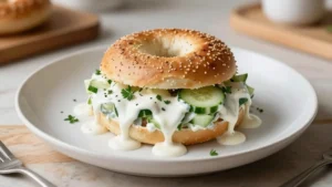 Everything Bagel Cucumber Salad with Creamy Dressing