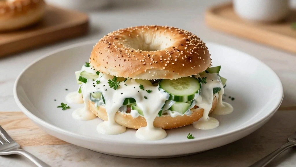 Everything Bagel Cucumber Salad with Creamy Dressing