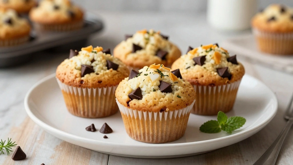 Healthy Chocolate Chip Muffins (Light & Fluffy)