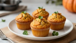 Pumpkin Protein Muffins (Healthy Fall Breakfast)