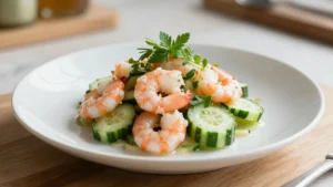 Shrimp and Cucumber Salad Light and Flavorful