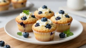 Sour Cream Blueberry Muffins (Extra Moist)