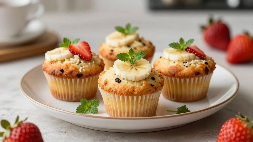 Strawberry Banana Muffins (Naturally Sweet)
